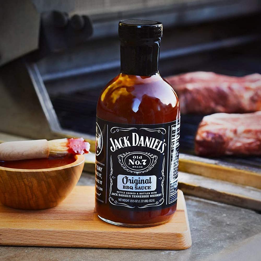 Jack Daniel's Old No. 7 BBQ Sauce 19 oz bottle ready to glaze ribs, chicken, or burgers