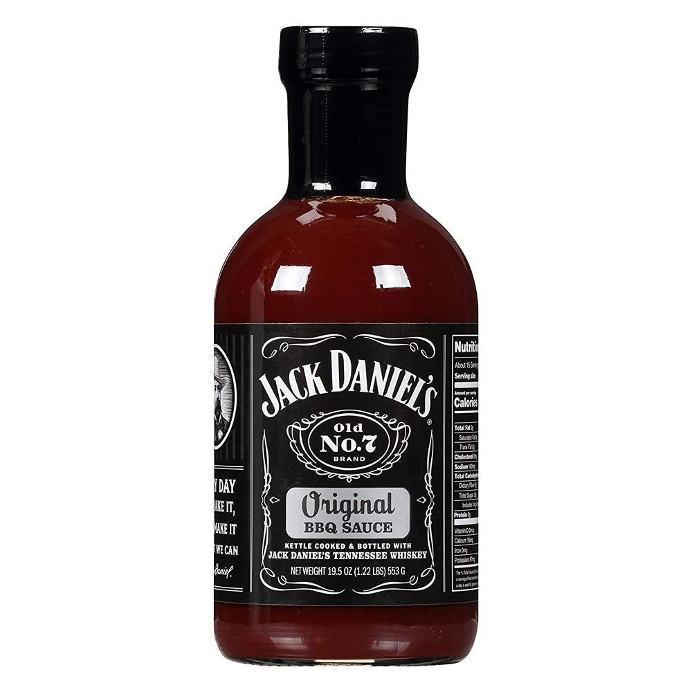Jack Daniel's Old No. 7 BBQ Sauce 2-pack front label view for bold flavor
