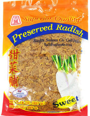 Jack Hua chopped sweet preserved radish front label ready to elevate quick meals.