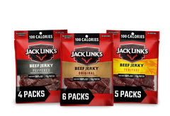 Jack Link's Original beef jerky bag, convenient on-the-go protein snack.