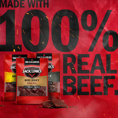 Jack Link's Peppered jerky bag, bold spice and portable snacking.
