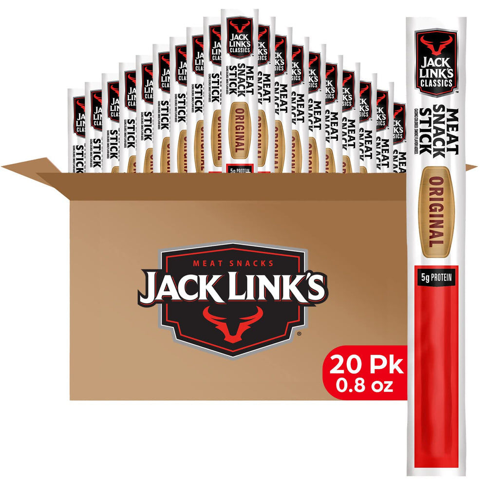 Jack Link's Classics Original pack of 20 sticks for grab-and-go protein.