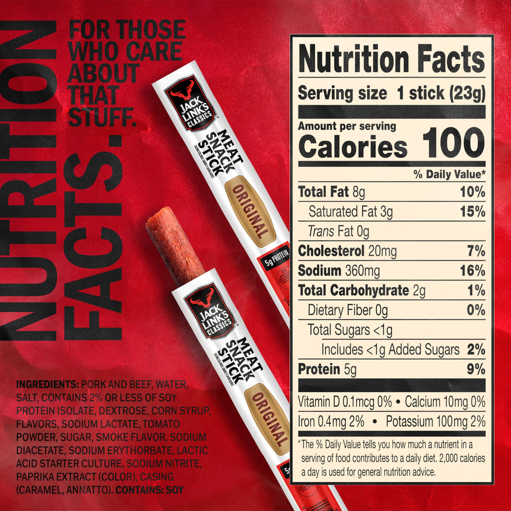 Jack Link's Original single-stick format for a quick protein bite.