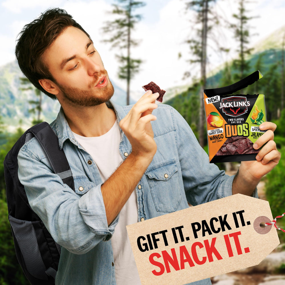 Teriyaki beef sticks provide bold glaze and satisfying chew.