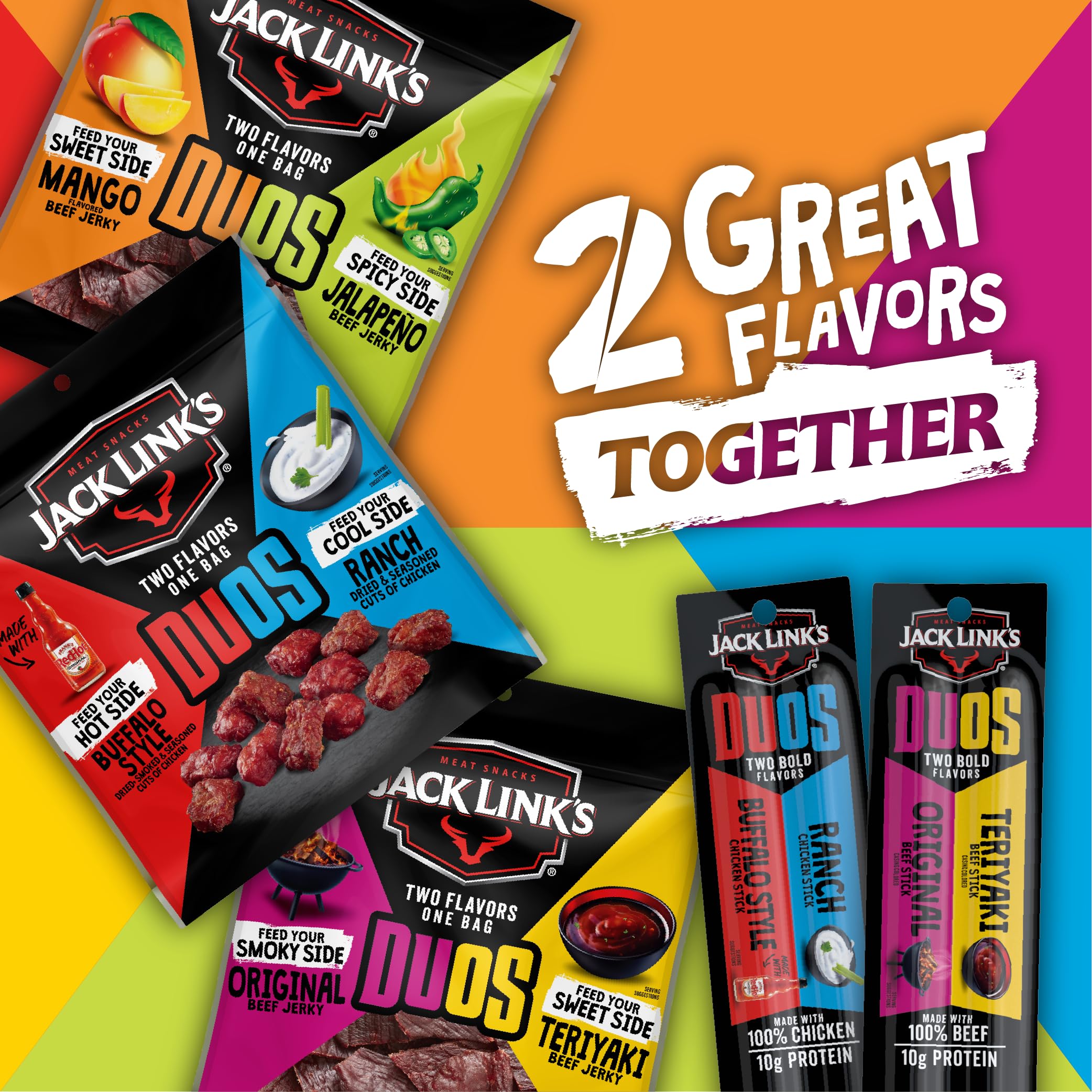 Jack Link's DUOs outdoors scene ideal for hiking or tailgating