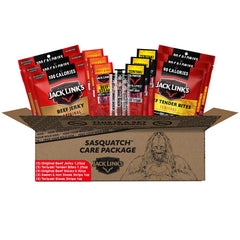 Jack Link's gift basket packaging ready for gifting and travel.