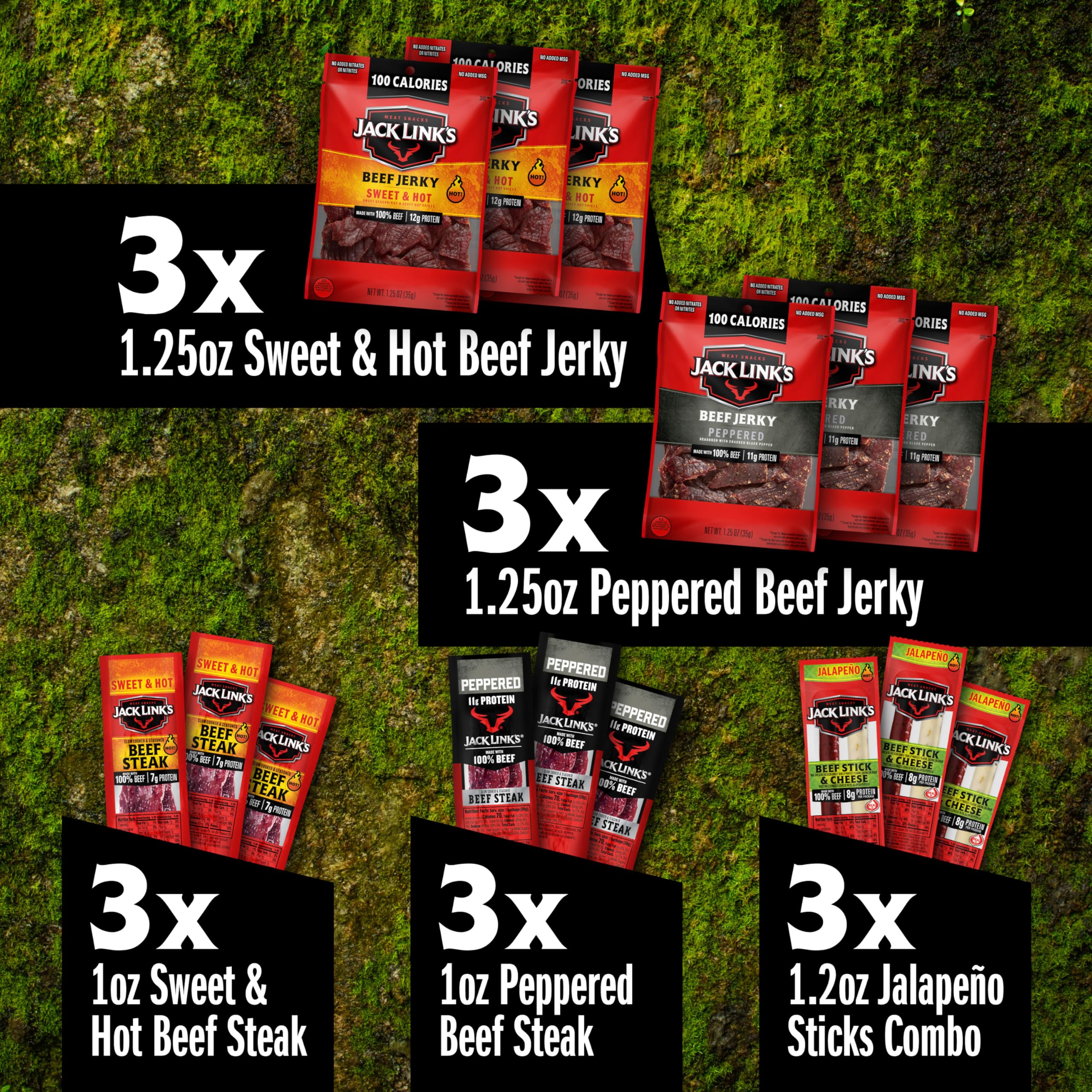 Jack Link's gift box close-up, premium spice blends for gifting.