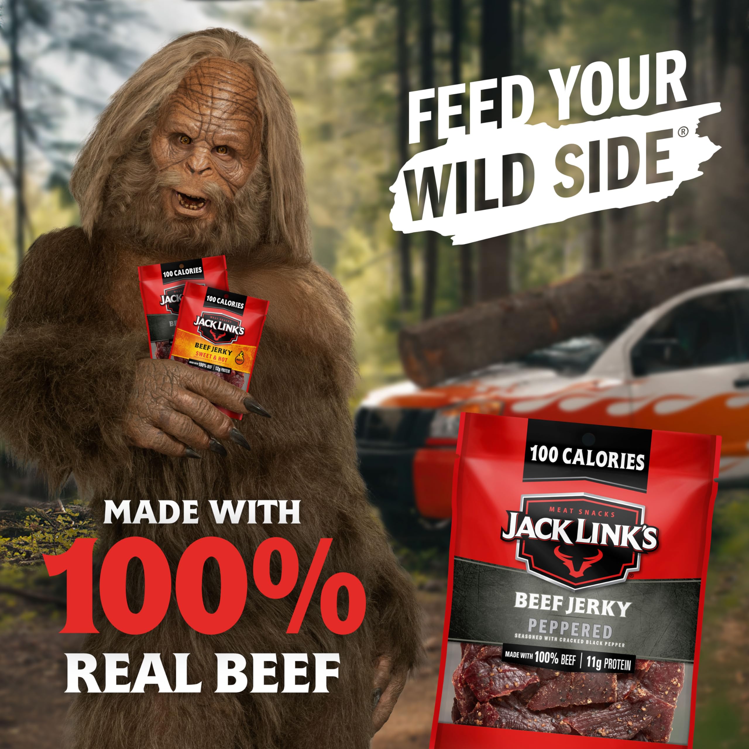 Jack Link's meat sticks pack, convenient protein bites for lunches.
