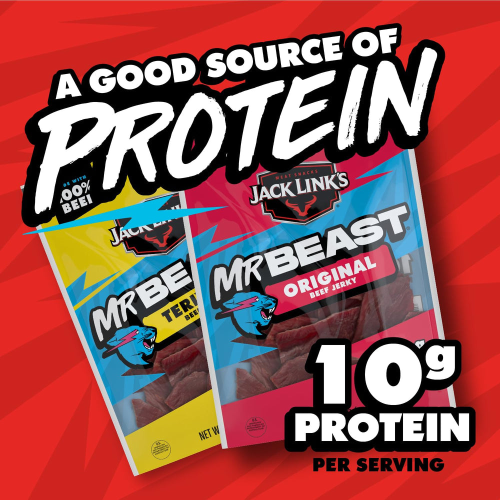 Beast Games label close-up on packaging for hype-worthy snacks.