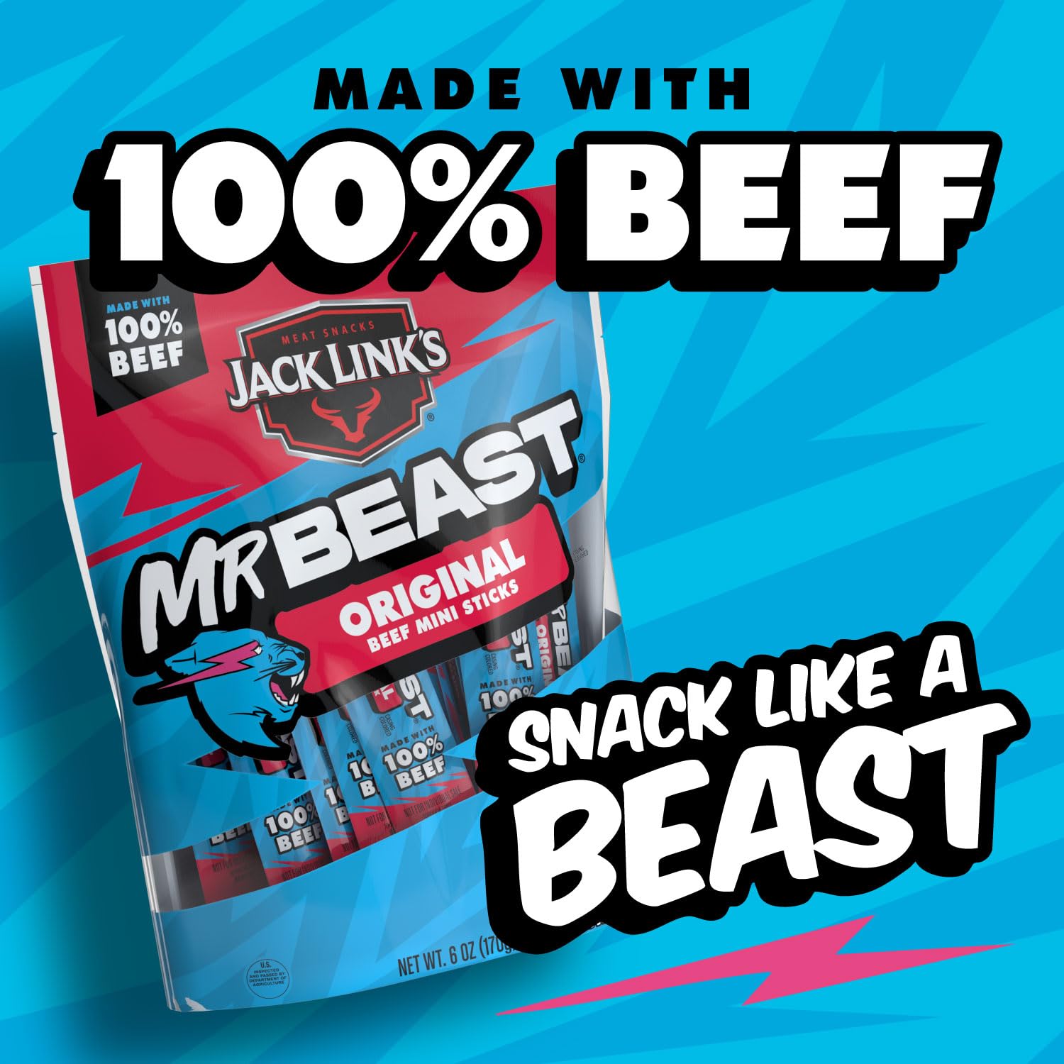 Kids enjoy MrBeast sticks in a lunchbox among daily snacks