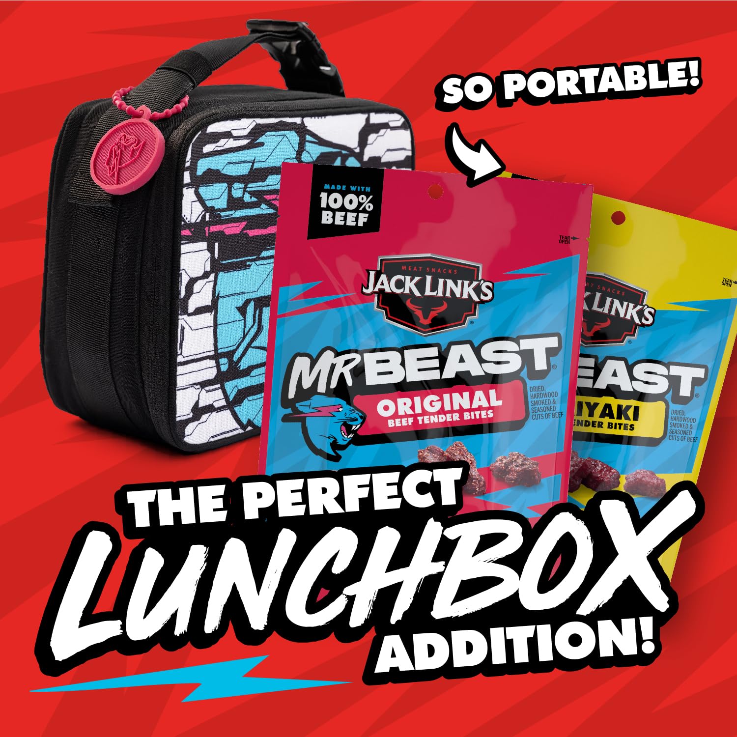 Kids enjoying Original Tender Bites at school with a sturdy lunchbox.