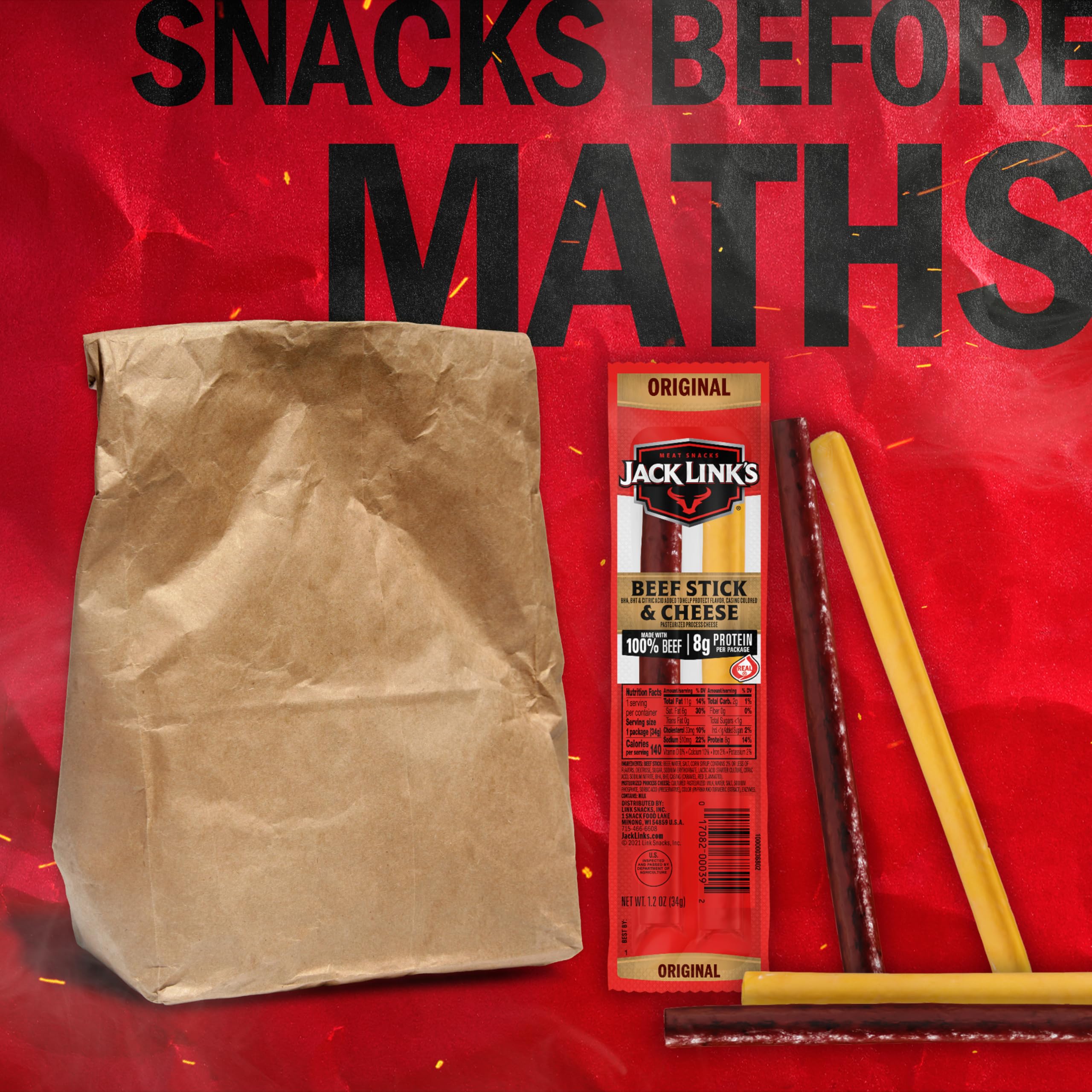 Jack Link's beef & cheese in a lunchbox, ready-to-eat snack