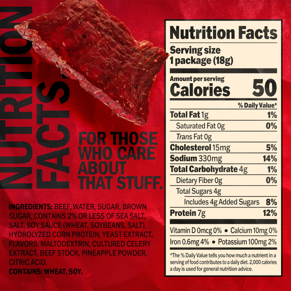 Jack Link's Original Beef Jerky pouch close-up for protein-rich snacking