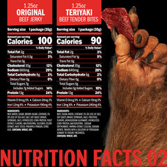 Jack Link's Original Beef Jerky bags offer protein-rich flavor.