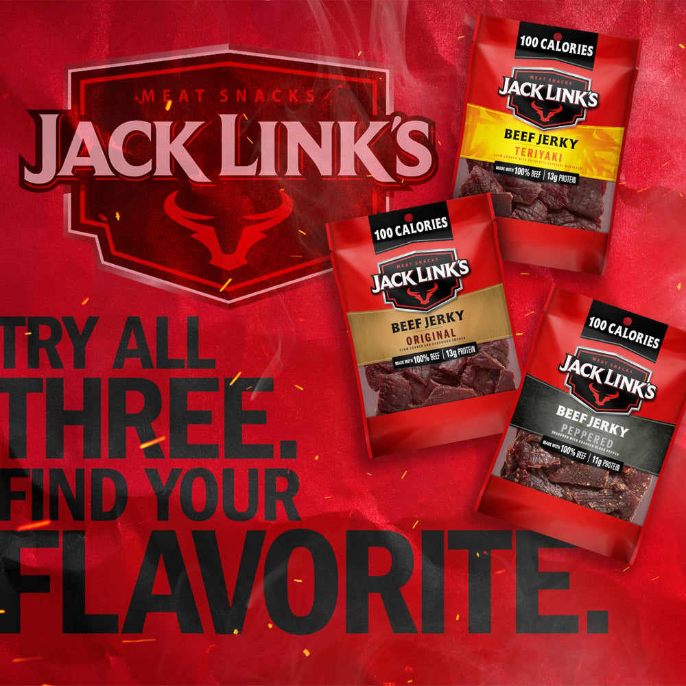 Jack Link's ready-to-eat snacks, no refrigeration required for lunches.