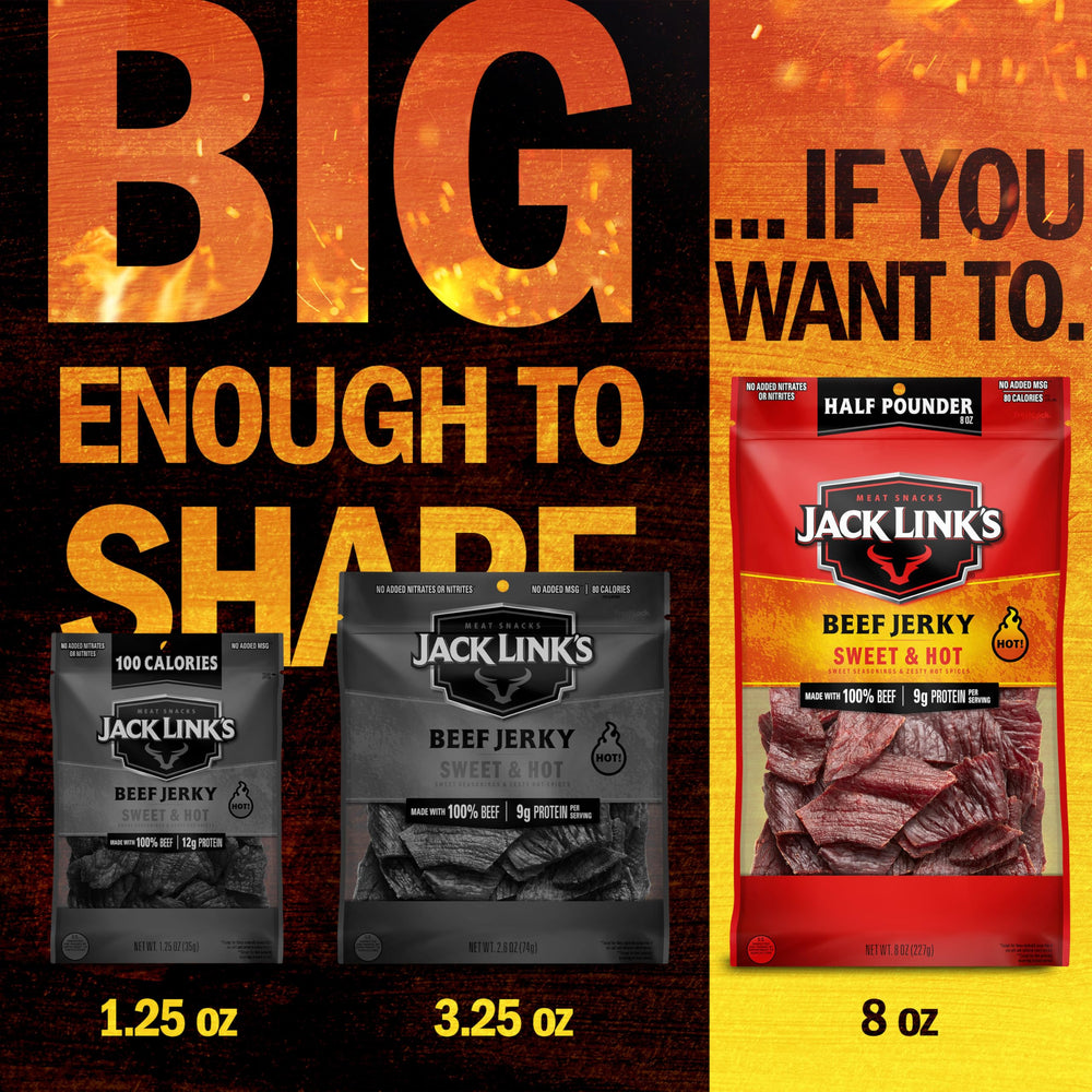 Jack Link's jerky in a backpack for lunches and outdoor adventures