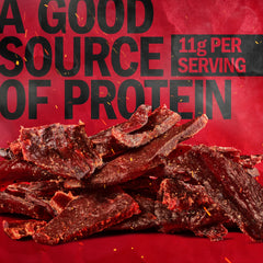 Nutrition panel on back shows 11g protein per serving.