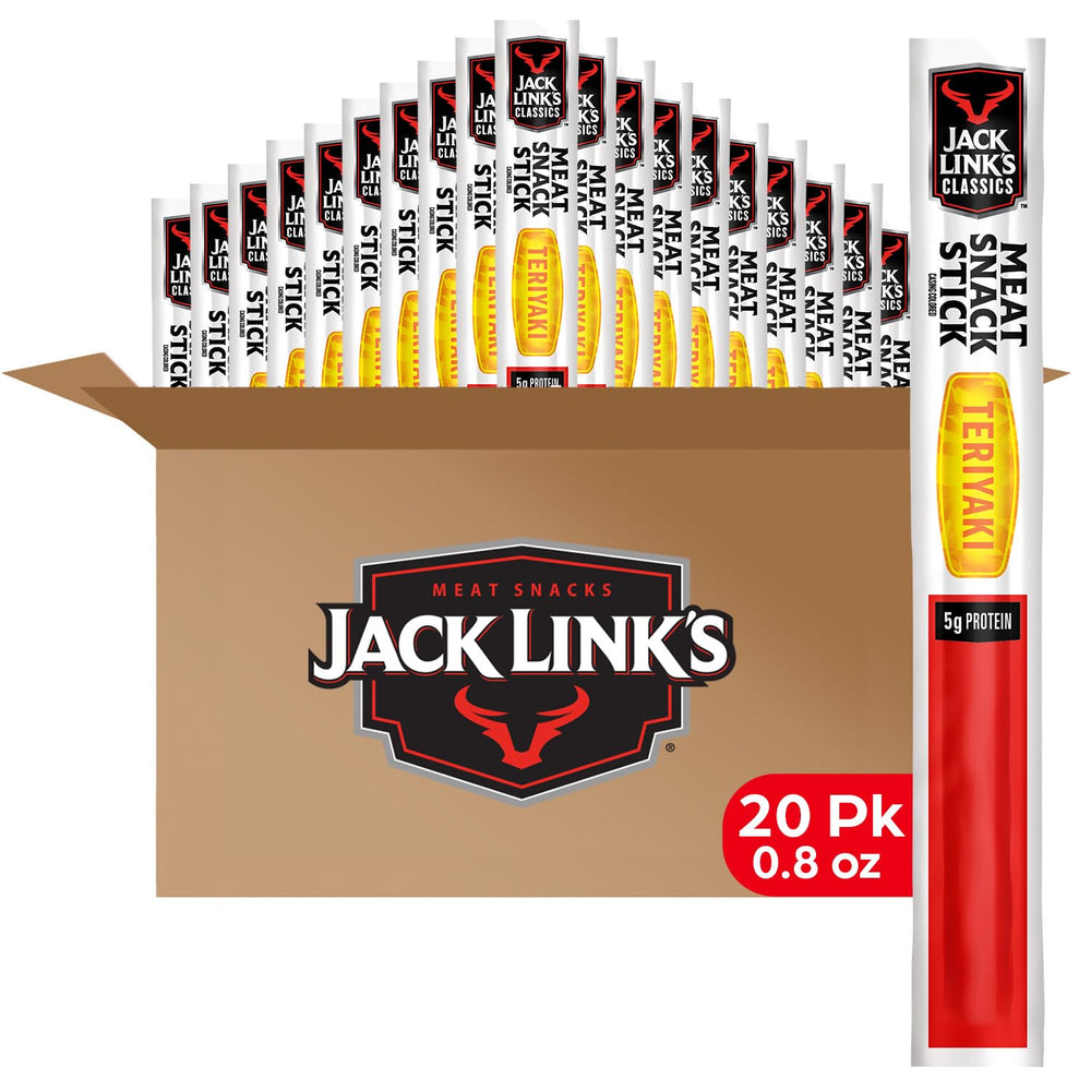 Jack Link's Teriyaki meat-stick pack: portable protein for busy days.