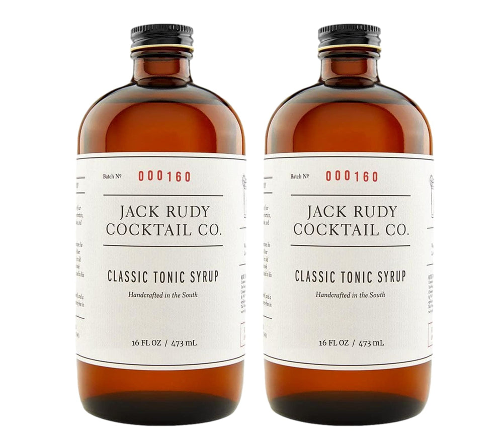 Jack Rudy Classic Tonic Syrup bottle for premium cocktails
