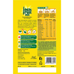 Close-up of Jackfruit365 Green Jackfruit Flour Atta powder showing binding-friendly texture.