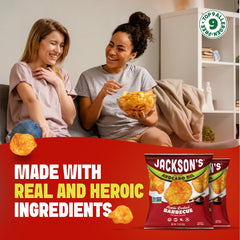 Jackson's BBQ chips—savory kettle-cooked crunch for gatherings.