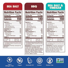 Jackson's Salt flavor chip close-up—seasoned with sea salt for flavour.