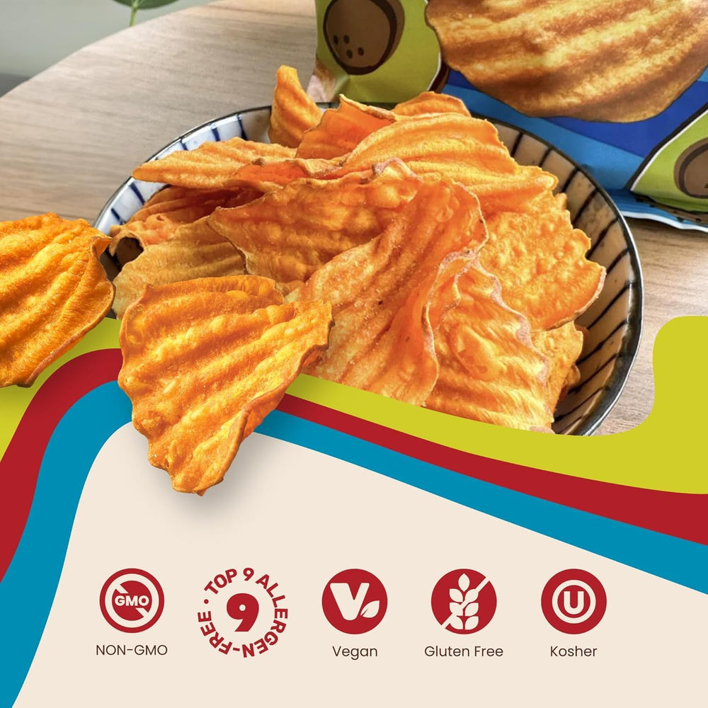 Jackson's sea-salt flavor enhances the natural sweet potato crunch for dipping.