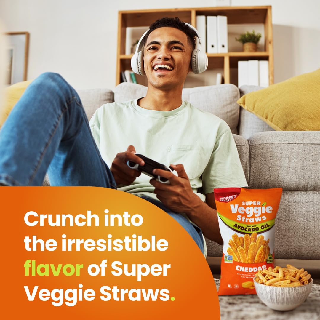 Jackson’s Veggie Straws on-the-go pack, perfect travel crunch and grab-and-go snacking.
