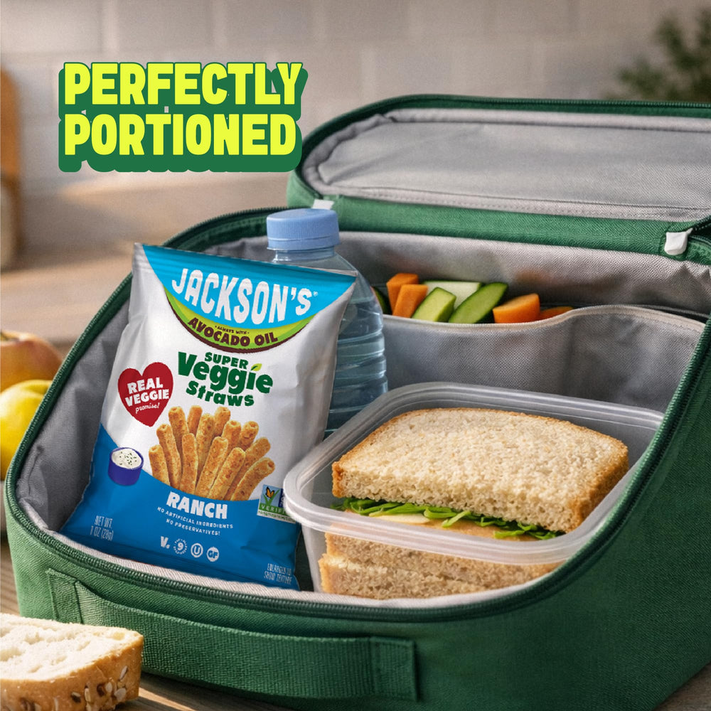 Jackson's Veggie Straws gluten-free vegan option.