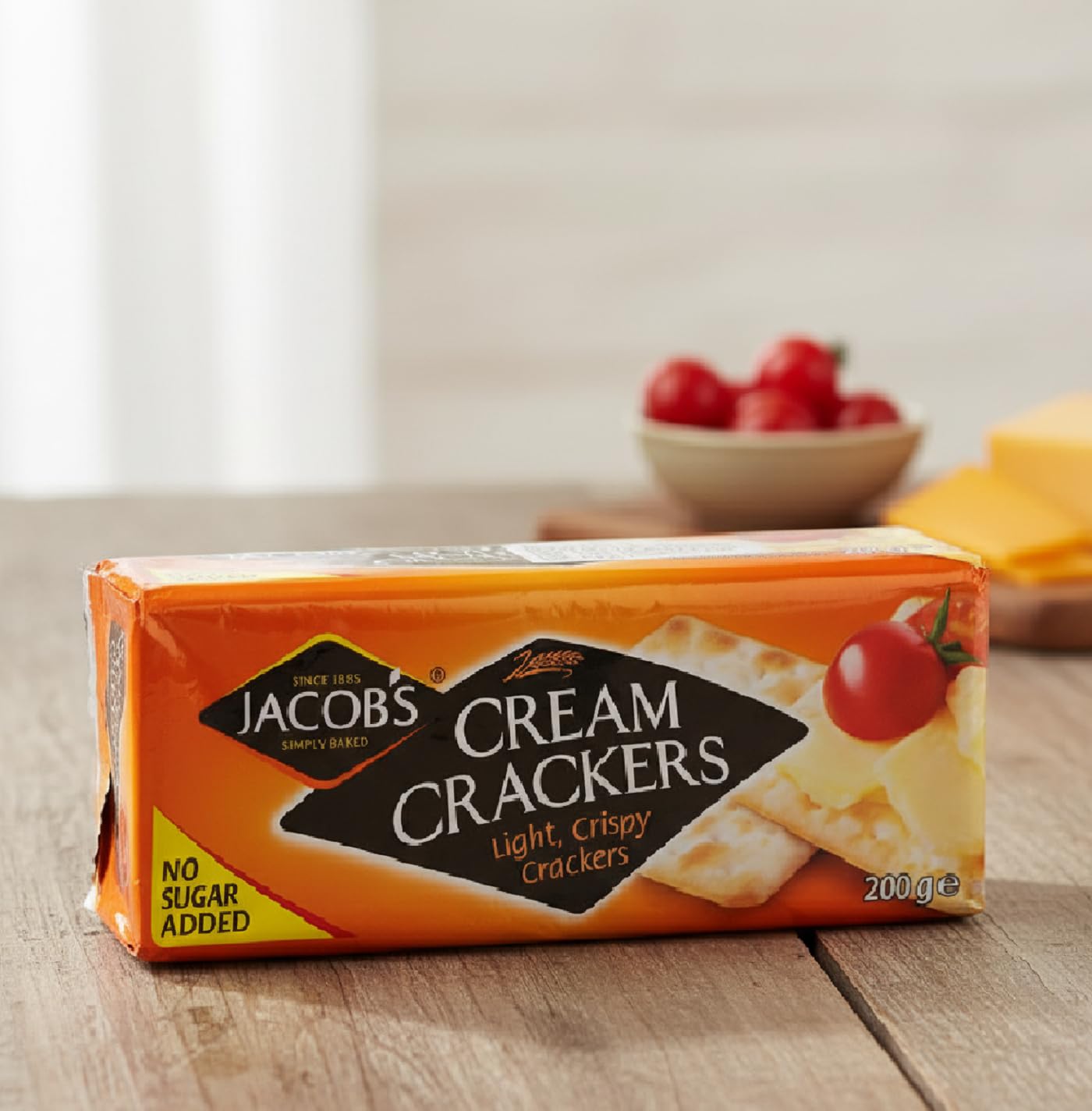 Jacob's Cream Crackers on a cheese board ready to pair