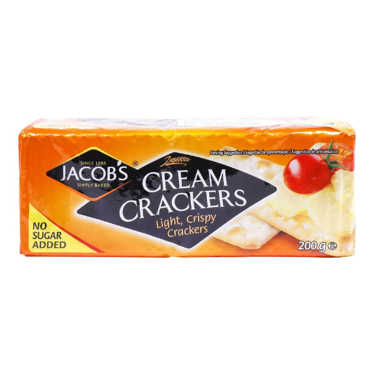Jacob's Cream Crackers pack of 12, perfect with cheese and spreads.