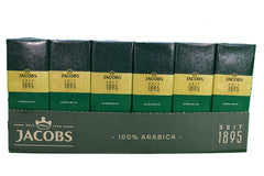 Jacobs Kronung packaging with a gold label signaling premium flavor.