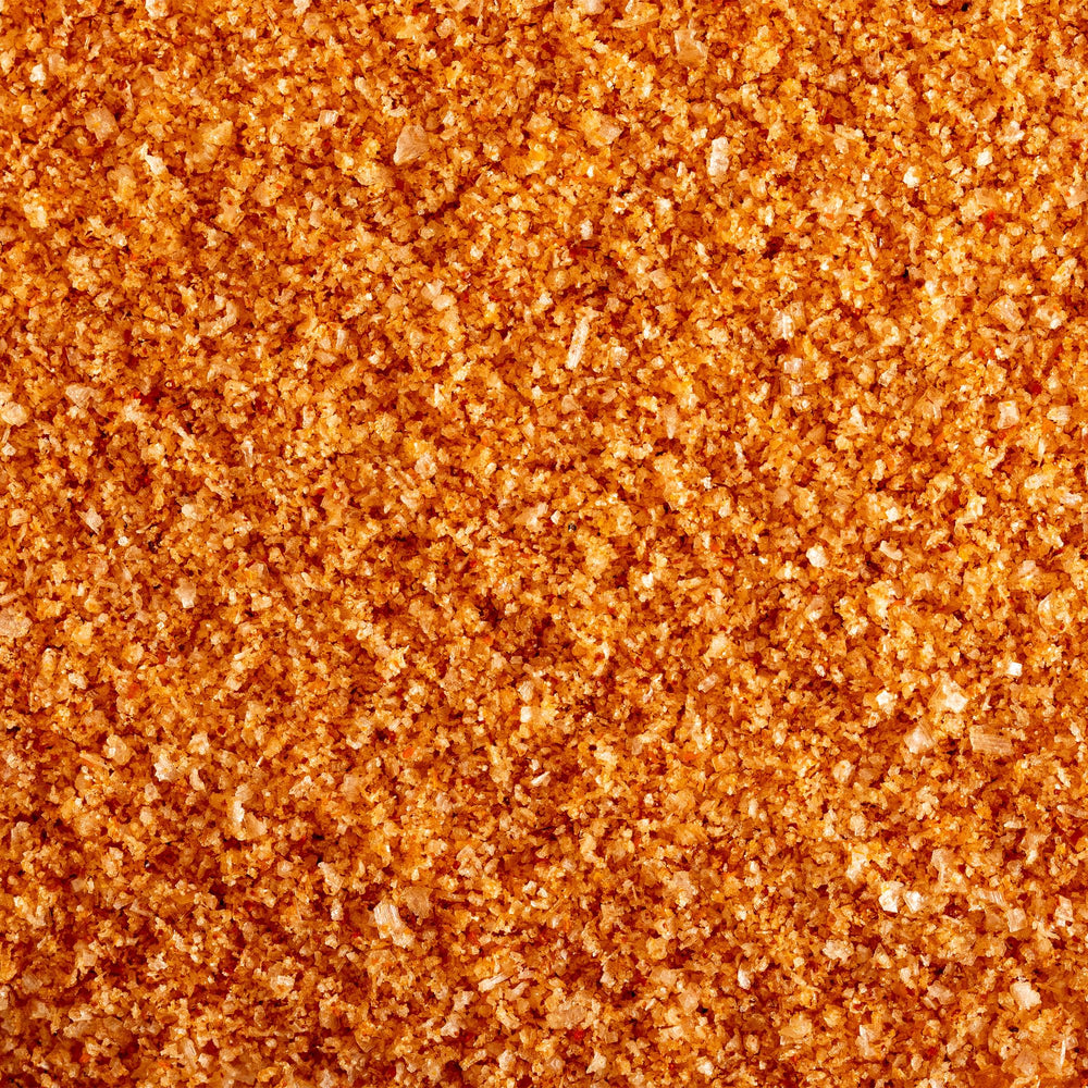 Jacobsen Salt Co. Habanero Salt dried habanero pieces emphasize vibrant color and heat.