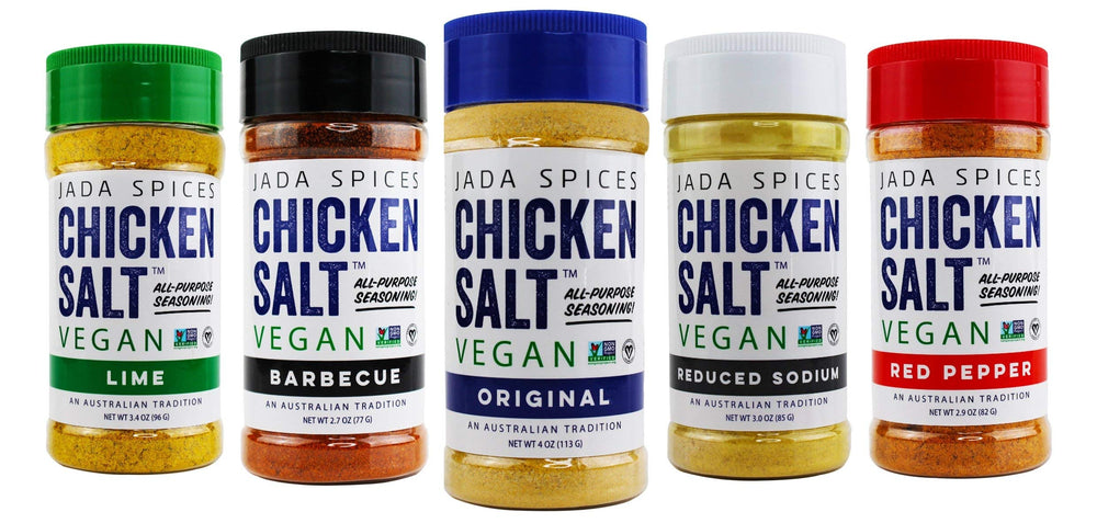 JADA Spices Chicken Salt on crispy fries for enhanced flavor.