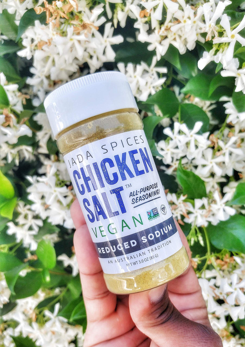 JADA Spices Chicken Salt on a juicy steak for robust savoriness.