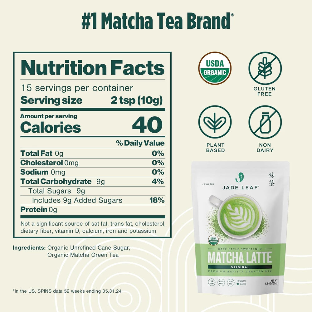 Pouring Jade Leaf Matcha latte into a mug for creamy, café-style at-home beverages.