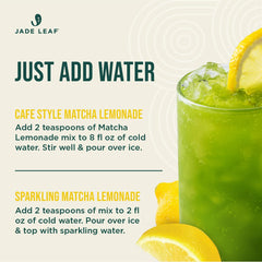 Prepared Jade Leaf Lemonade in a glass for a refreshing cafe-style drink.