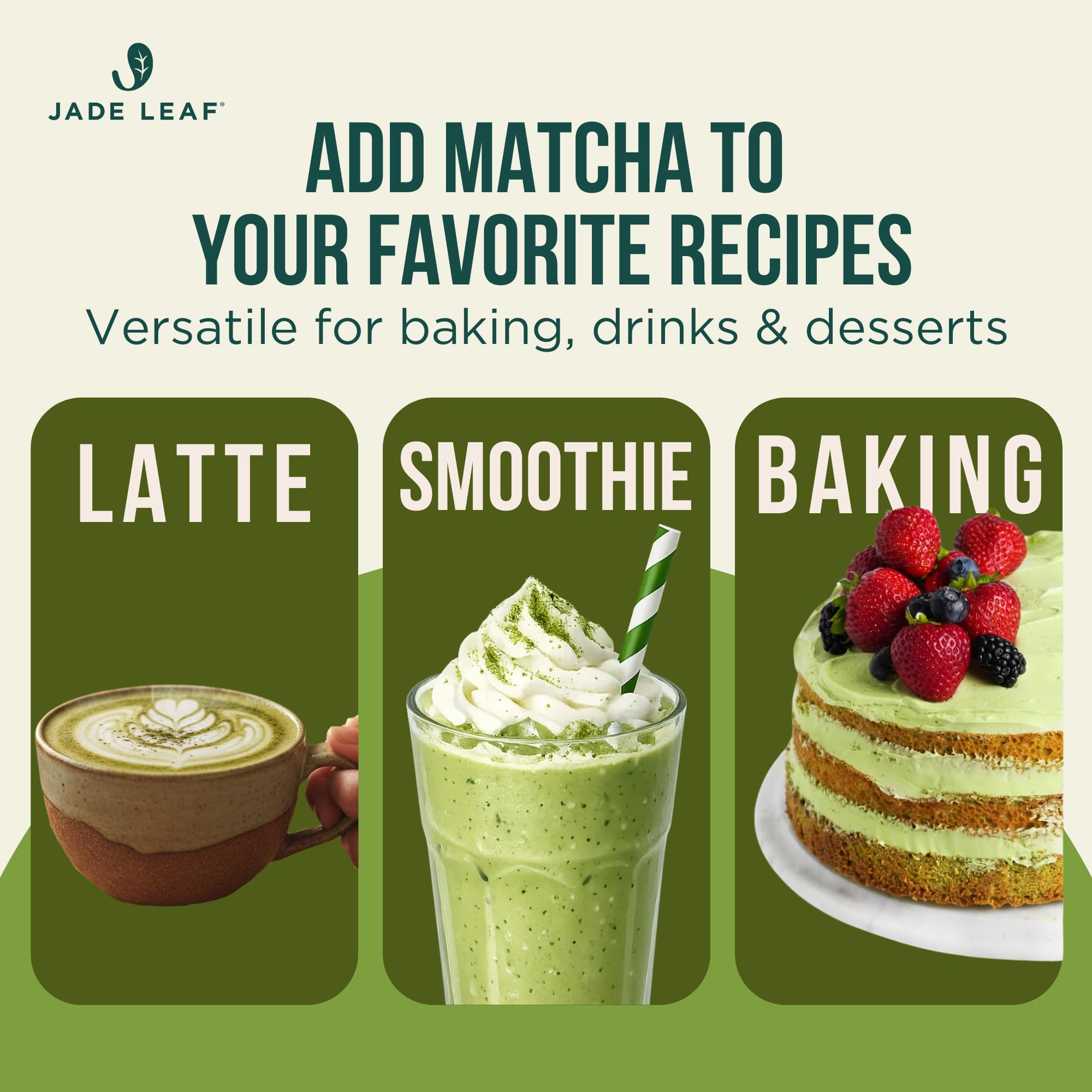 Packaging closeup of Jade Leaf Matcha Organic Culinary