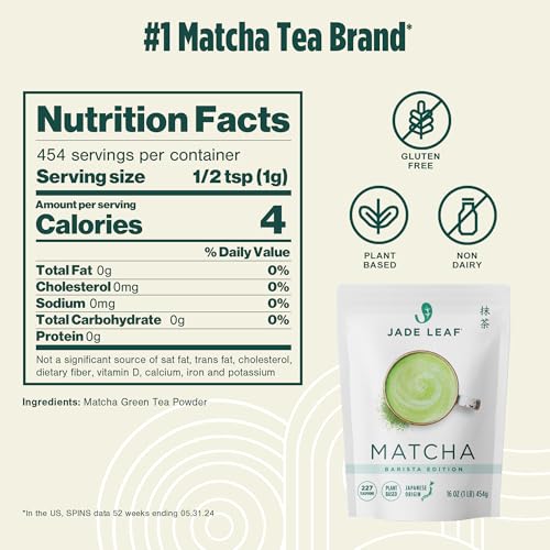 Resealable packaging helps keep Jade Leaf Matcha fresh.