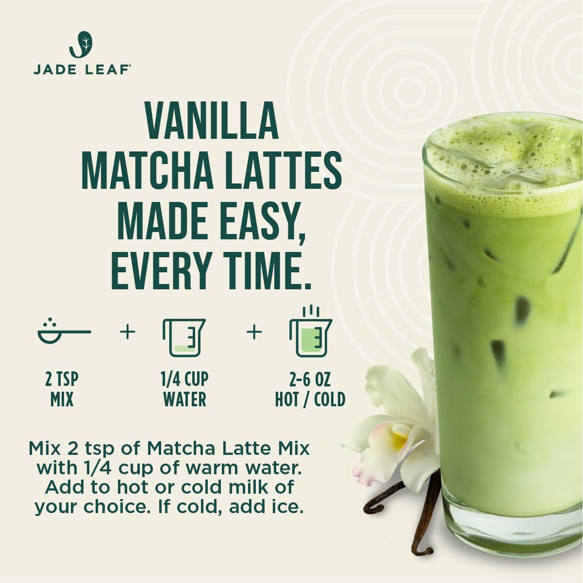 Steaming milk to top a vanilla matcha latte