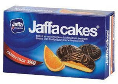 Jaffa Crvenka Jaffa Cakes pack shot, perfect snack with tea time and chocolatey jelly centers.