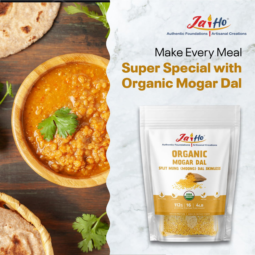 Jai Ho Mogar Dal in a stir-fry setup for quick dinners.