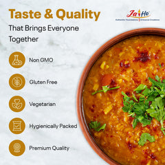 Jai Ho Organic Dal label highlights USDA Organic and non-GMO quality.