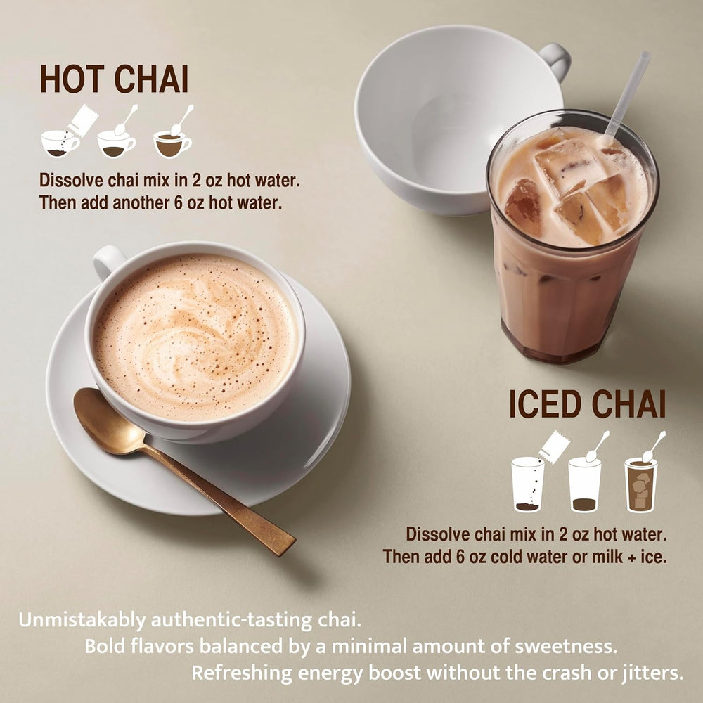 Jaipur Avenue Cardamom Chai Tea Mix preparation for hot chai with rich spice aroma.