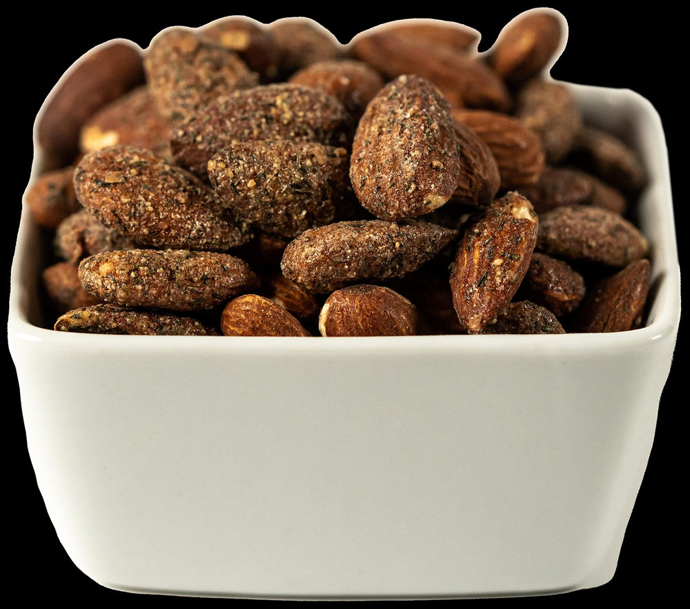 Jake's Nut Roasters 2-pack tub side view illustrating convenient packaging