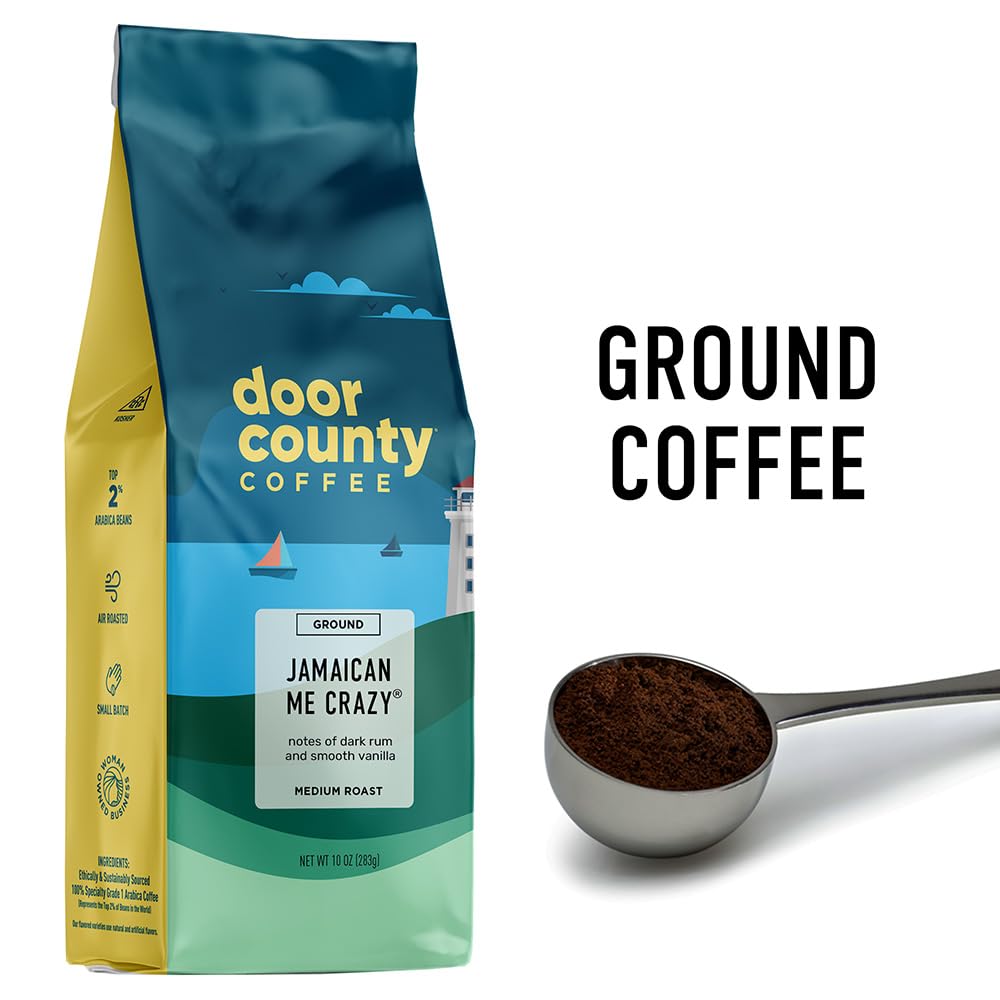 Jamaican Me Crazy flavored coffee bag aroma adds tropical warmth to kitchen