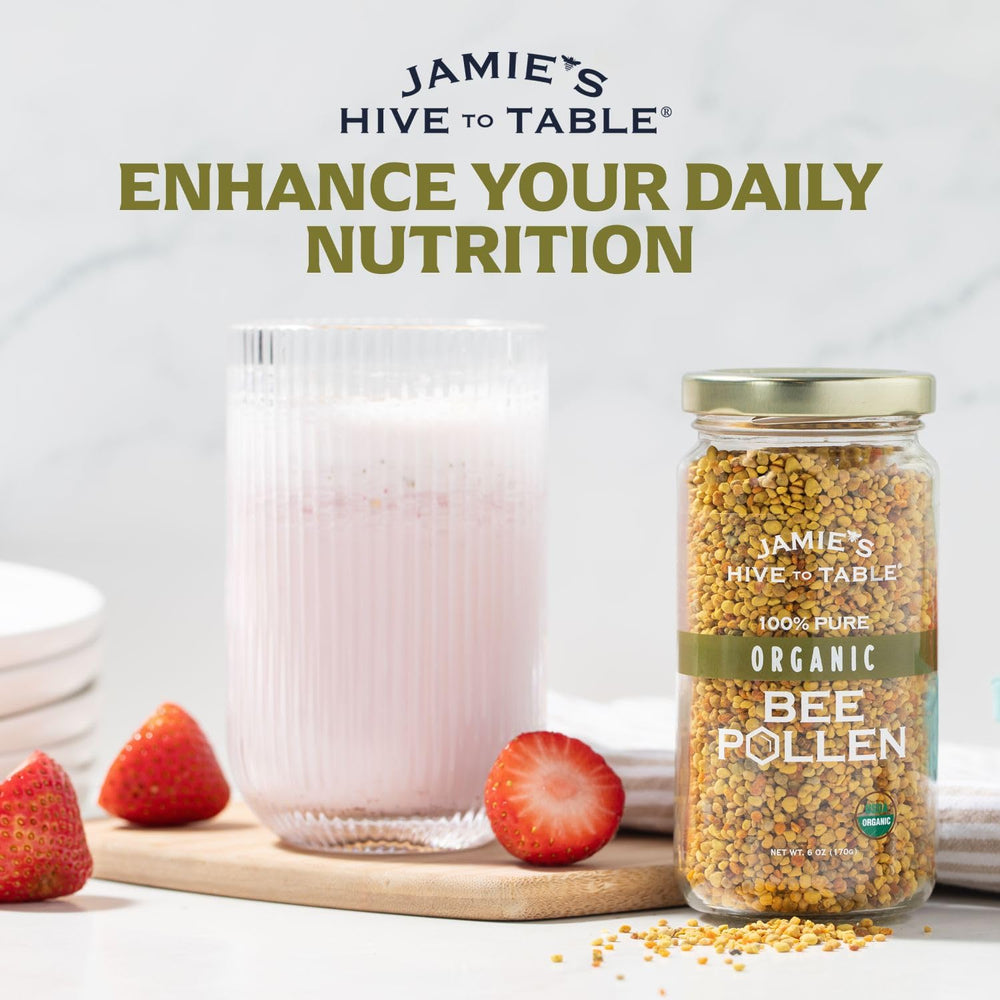 Jamie’s Hive to Table sensory bee pollen flavor promises a natural, fragrant addition.
