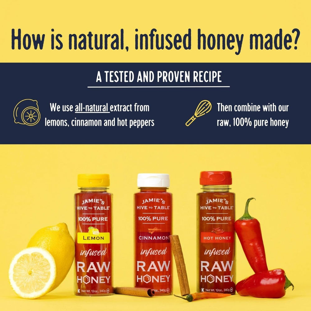 Jamie's Hive to Table three-bottle pack delivers convenient pantry staple