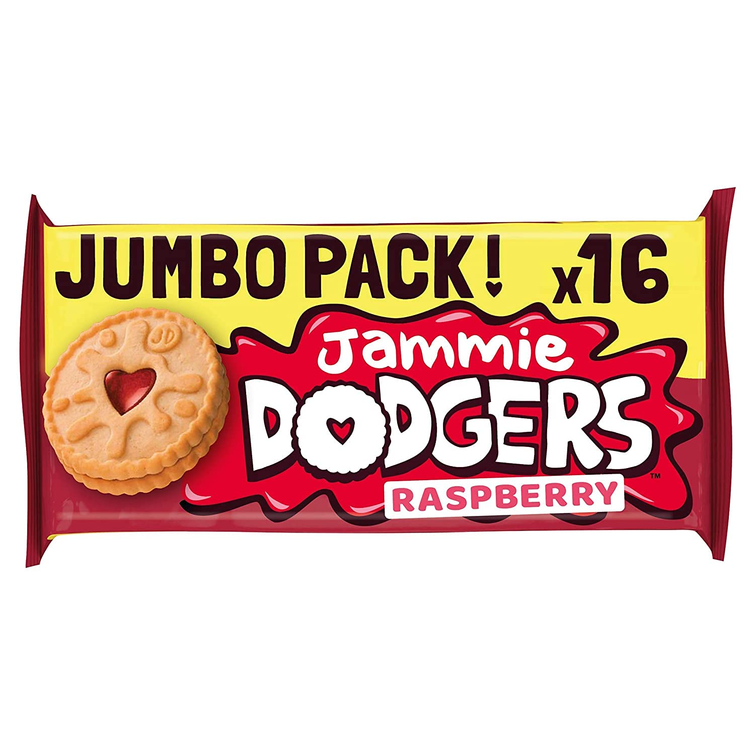 Jammie Dodgers Original Twin Pack 280g—shareable jam-filled shortcake biscuits