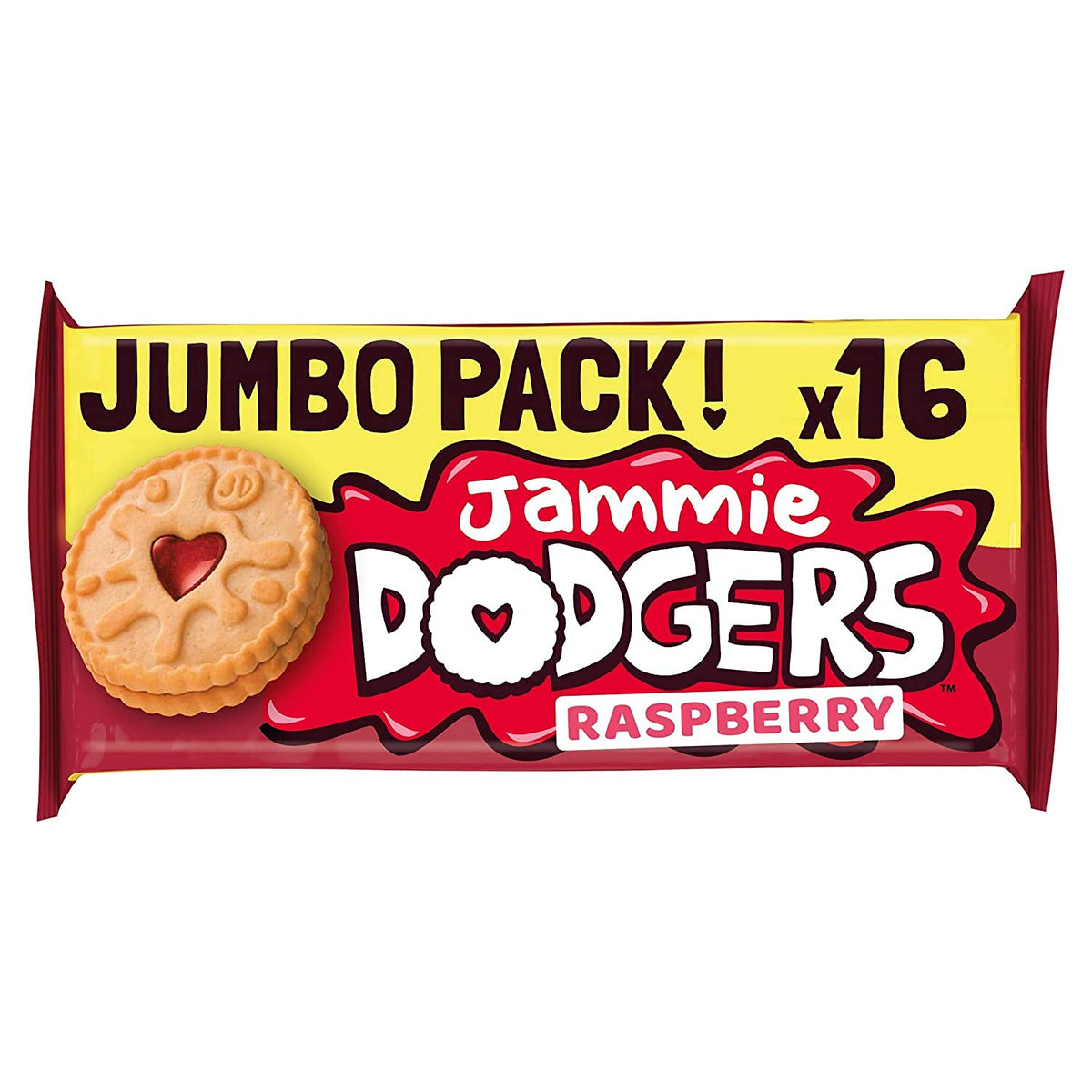 Jammie Dodgers Original Twin Pack 280g—shareable jam-filled shortcake biscuits